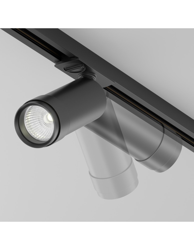 Lampy do szynoprzewodów 1 fazowych - Maytoni Focus Zoom Reflektor do Szyny Jednoobwodowej UNITY LED 12W 900lm 4000K Black TR021-1-12B4K-Z-D-B - product kolory-swiatla.pl 2