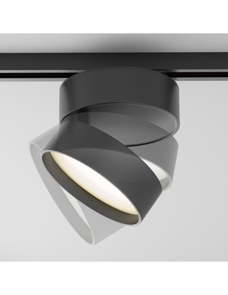 Maytoni ONDA Reflektor do Szyny Jednoobwodowej UNITY LED 18W 1000lm 3000K Black TR007-1-18W3K-B Maytoni ONDA Reflektor do Szyny Jednoobwodowej UNITY LED 18W 1000lm 3000K Black TR007-1-18W3K-B