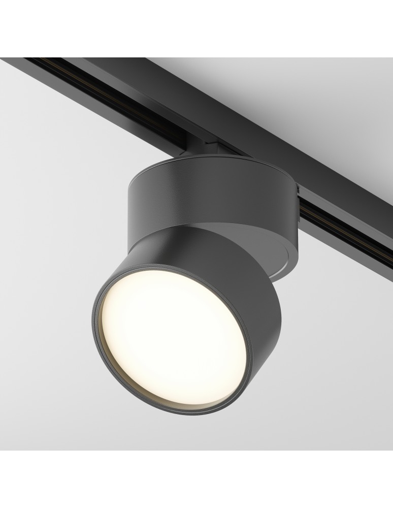 Maytoni ONDA Reflektor do Szyny Jednoobwodowej UNITY LED 12W 650lm 3000K Black TR007-1-12W3K-B Maytoni ONDA Reflektor do Szyny Jednoobwodowej UNITY LED 12W 650lm 3000K Black TR007-1-12W3K-B