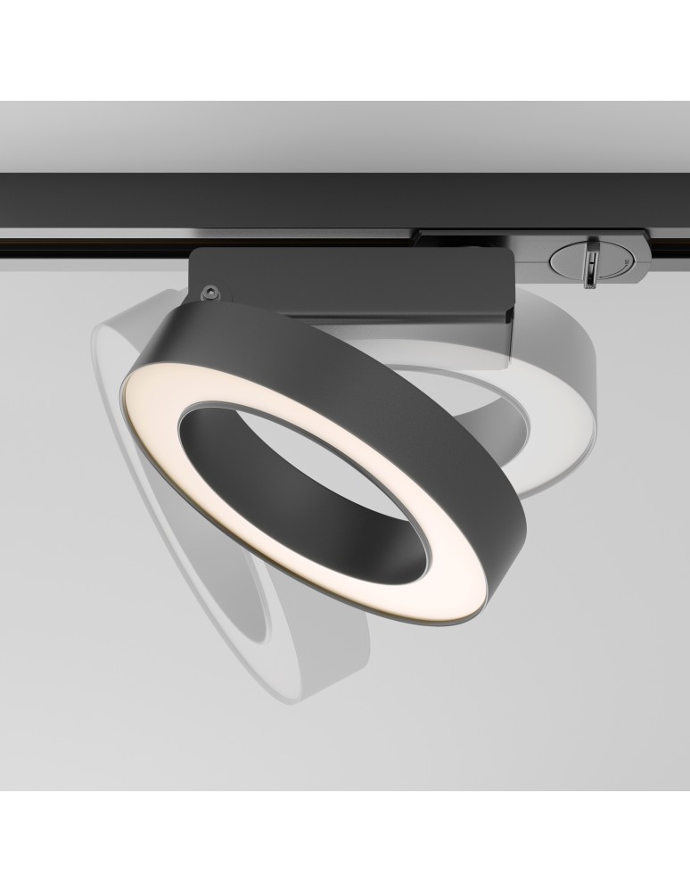Maytoni Rim Reflektor do Szyny Jednoobwodowej UNITY LED 12W 650lm 3000K Black TR044-1-12W3K-B Maytoni Rim Reflektor do Szyny Jednoobwodowej UNITY LED 12W 650lm 3000K Black TR044-1-12W3K-B