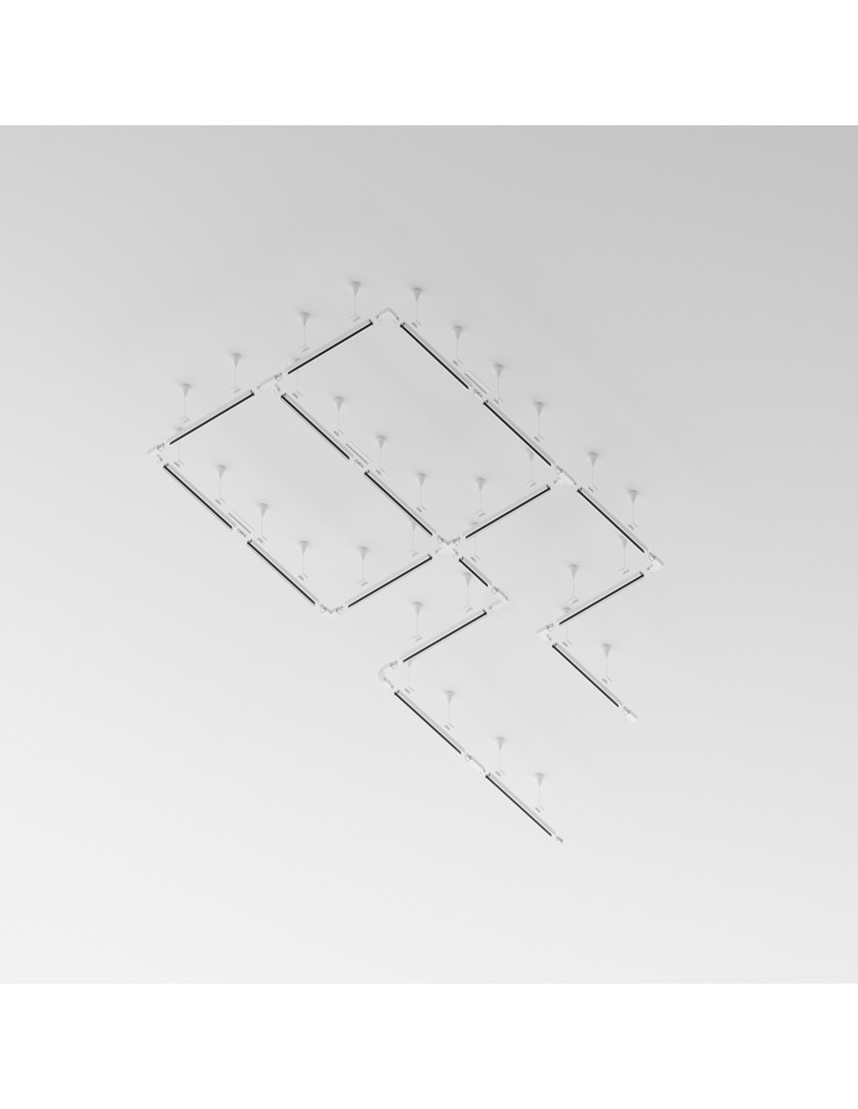 Szyny 1 fazowe - Maytoni Szyna Trójobwodowa UNITY Natynkowa/Zwieszana 2m Biały TRX005-312W - product kolory-swiatla.pl 3