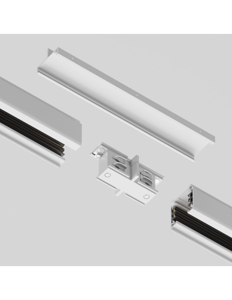 Akcesoria do szynoprzewodów 3 fazowych - Maytoni Akcesoria do Szyn Trinity Natynkowych Biały TRA005TL-31W - product kolory-swiatla.pl 4