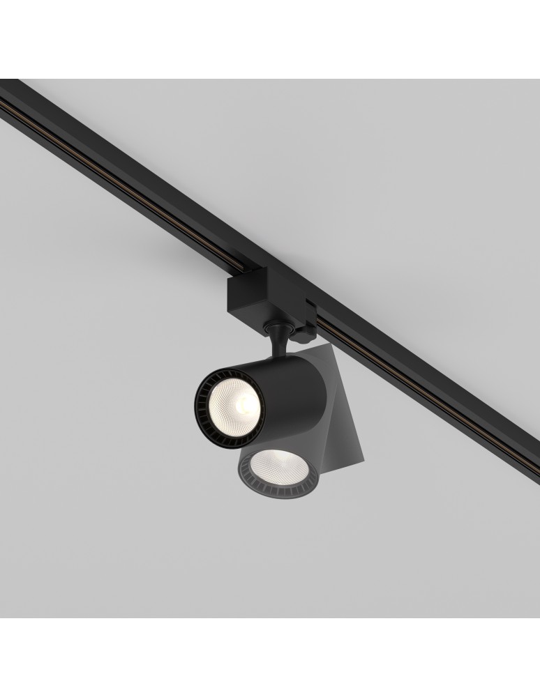 Maytoni Vuoro Reflektor do Szyny Trójobwodowej TRINITY LED 10W 750lm 3000K Black TR029-3-10W3K-S-B Maytoni Vuoro Reflektor do Szyny Trójobwodowej TRINITY LED 10W 750lm 3000K Black TR029-3-10W3K-S-B