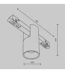Maytoni Alfa Lampa do Szyny Magnetycznej EXILITY LED 7W 340lm 3000K Biały TR122-2-7W3K-W Maytoni Alfa Lampa do Szyny Magnetycznej EXILITY LED 7W 340lm 3000K Biały TR122-2-7W3K-W