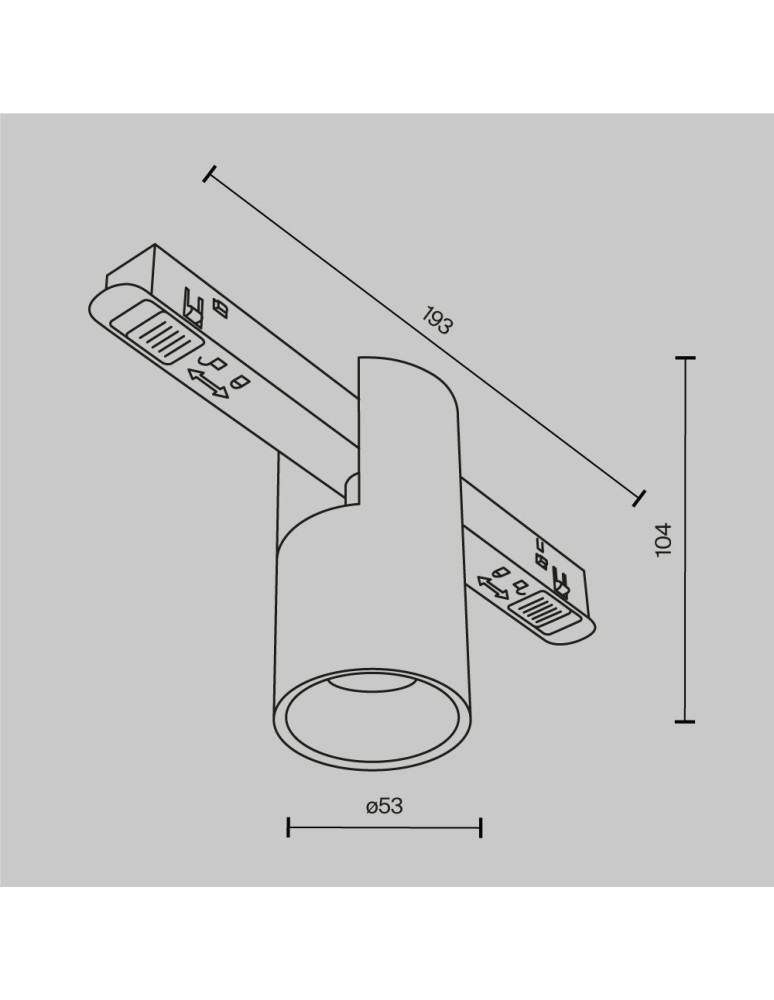 Maytoni Alfa Lampa do Szyny Magnetycznej EXILITY LED 7W 380lm Biały TR122-4-7W-DS-W Maytoni Alfa Lampa do Szyny Magnetycznej EXILITY LED 7W 380lm Biały TR122-4-7W-DS-W