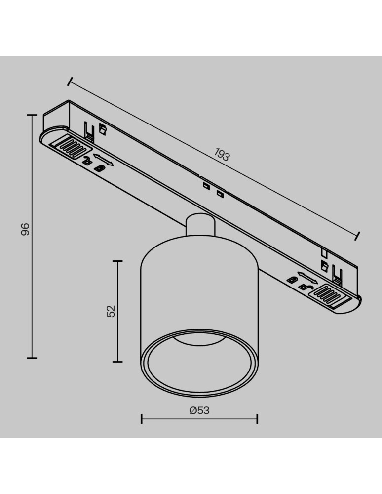 Maytoni Alfa S Lampa do Szyny Magnetycznej EXILITY LED 7W 350lm Biały TR132-4-7W-DS-W Maytoni Alfa S Lampa do Szyny Magnetycznej EXILITY LED 7W 350lm Biały TR132-4-7W-DS-W