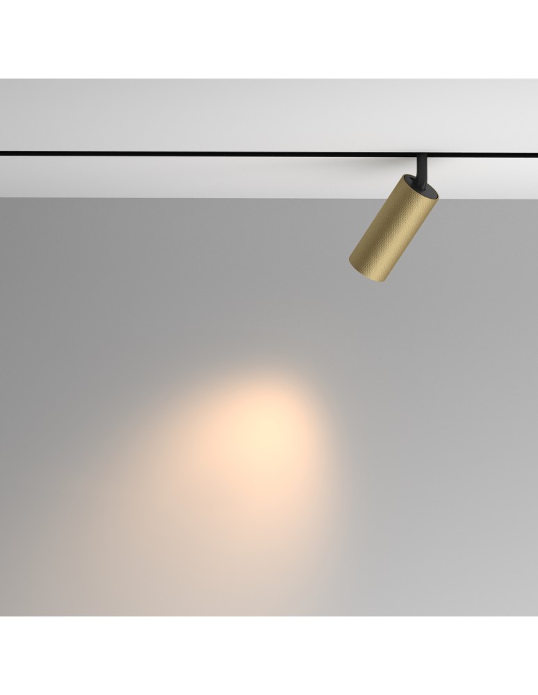 Maytoni Artisan Lampa do Szyny Magnetycznej EXILITY LED 12W 950lm 3000K Czarny, Złoty Mat TR097-2-12W3K-M-BMG Maytoni Artisan Lampa do Szyny Magnetycznej EXILITY LED 12W 950lm 3000K Czarny, Złoty Mat TR097-2-12W3K-M-BMG