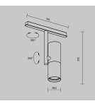 Maytoni Elti Lampa do Szyny Magnetycznej EXILITY LED 12W 987lm Biały, Czarny TR005-4-12W-DS-BW Maytoni Elti Lampa do Szyny Magnetycznej EXILITY LED 12W 987lm Biały, Czarny TR005-4-12W-DS-BW