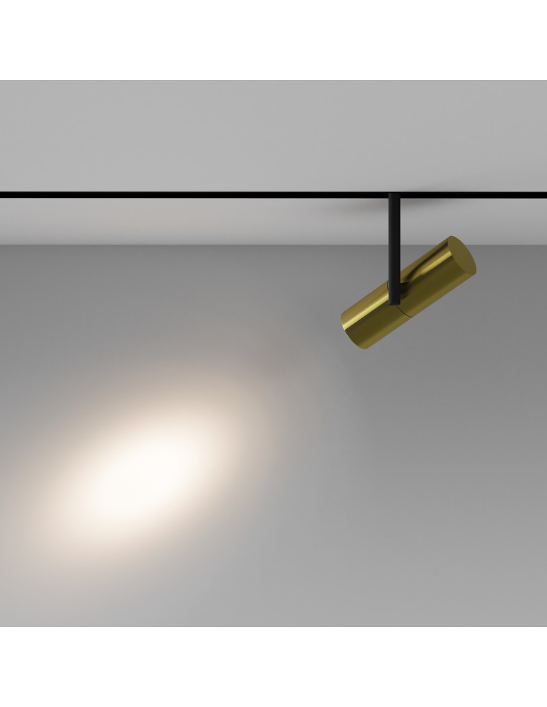 Maytoni Elti Lampa do Szyny Magnetycznej EXILITY LED 12W 844lm 3000K Black and brass TR005-2-12W3K-BBS Maytoni Elti Lampa do Szyny Magnetycznej EXILITY LED 12W 844lm 3000K Black and brass TR005-2-12W3K-BBS