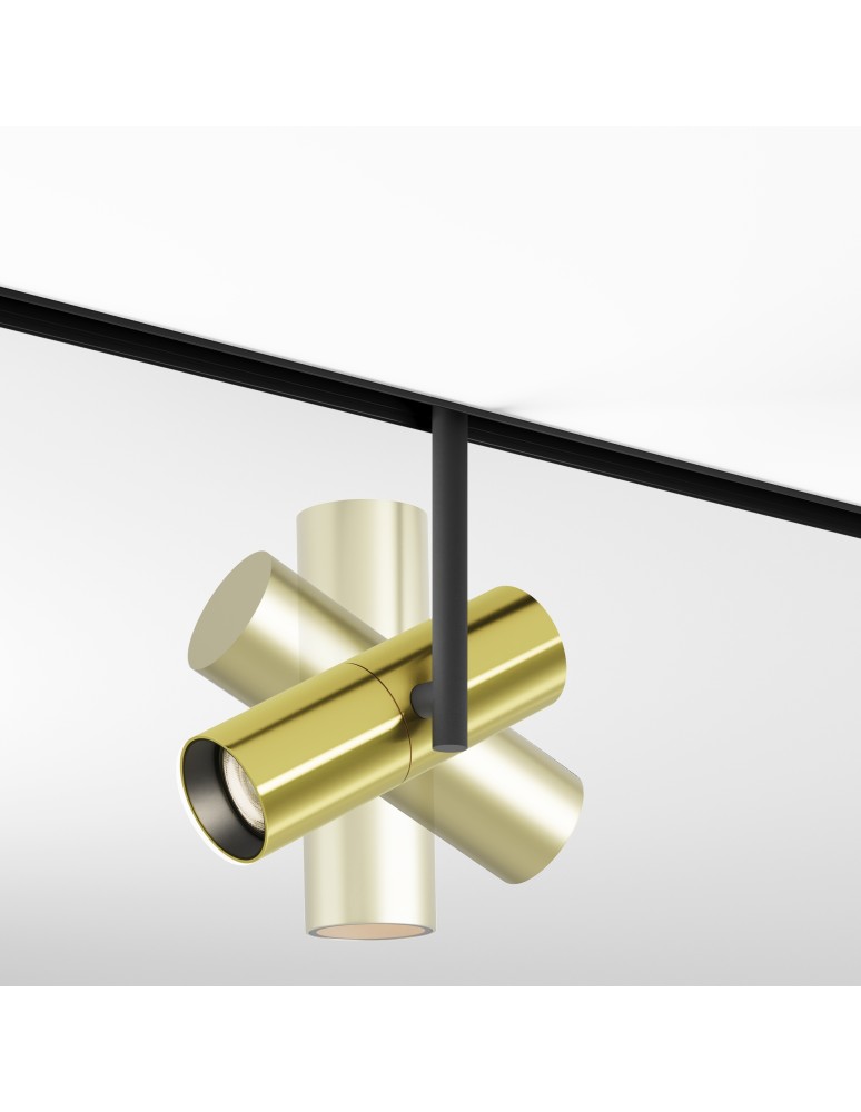 Maytoni Elti Lampa do Szyny Magnetycznej EXILITY LED 12W 844lm 3000K Black and brass TR005-2-12W3K-BBS Maytoni Elti Lampa do Szyny Magnetycznej EXILITY LED 12W 844lm 3000K Black and brass TR005-2-12W3K-BBS