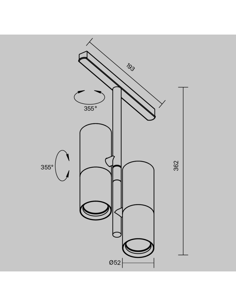 Maytoni Elti Duo Lampa do Szyny Magnetycznej EXILITY LED 24W 1463lm 3000K Black TR005-2-2X12W3K-B Maytoni Elti Duo Lampa do Szyny Magnetycznej EXILITY LED 24W 1463lm 3000K Black TR005-2-2X12W3K-B