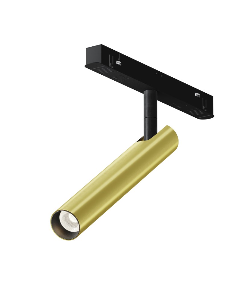 Maytoni Focus T Lampa do Szyny Magnetycznej EXILITY LED 6W 280lm 3000K Black and brass TR141-2-6W3K-M-BS Maytoni Focus T Lampa do Szyny Magnetycznej EXILITY LED 6W 280lm 3000K Black and brass TR141-2-6W3K-M-BS