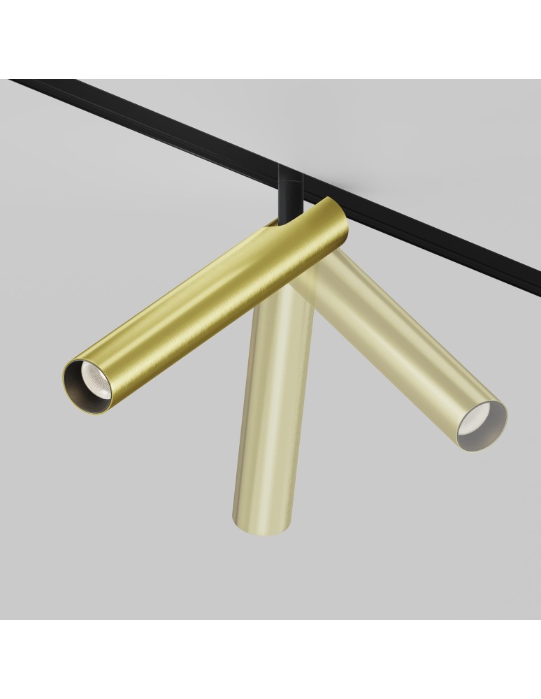 Maytoni Focus T Lampa do Szyny Magnetycznej EXILITY LED 6W 280lm 3000K Black and brass TR141-2-6W3K-M-BS Maytoni Focus T Lampa do Szyny Magnetycznej EXILITY LED 6W 280lm 3000K Black and brass TR141-2-6W3K-M-BS