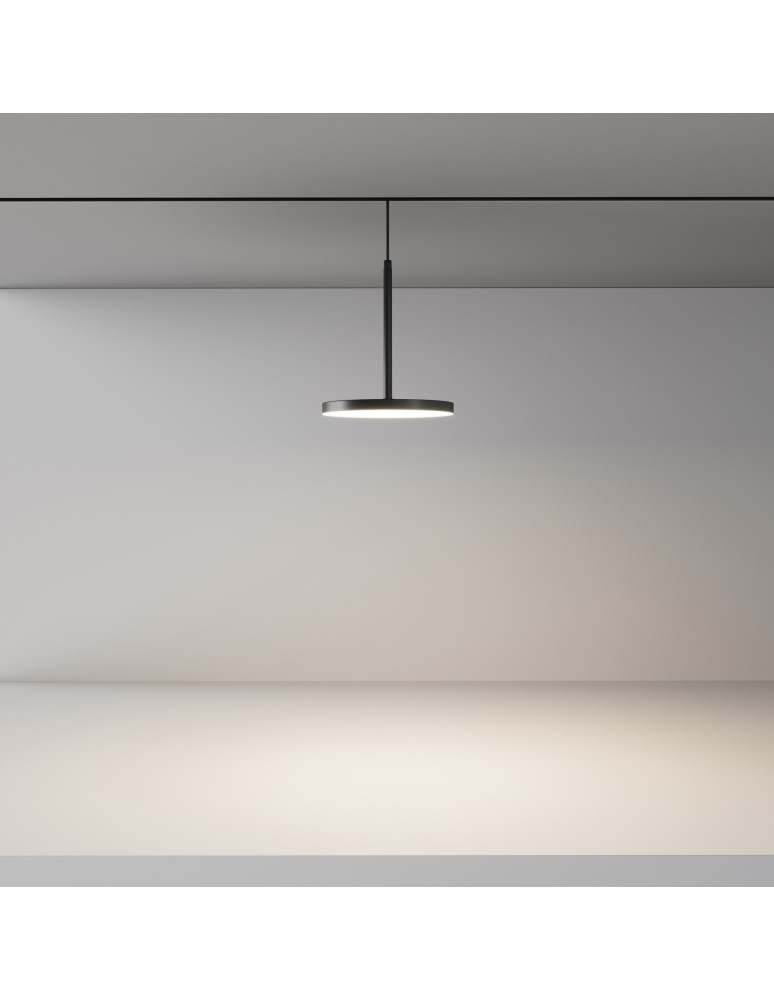Maytoni Plato Lampa do Szyny Magnetycznej EXILITY LED 15W 769lm Black TR123-4-15W-DS-B Maytoni Plato Lampa do Szyny Magnetycznej EXILITY LED 15W 769lm Black TR123-4-15W-DS-B