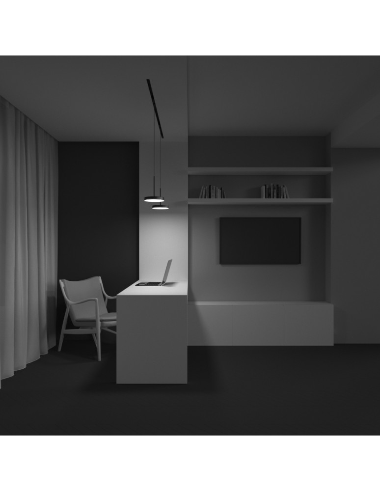 Maytoni Plato Lampa do Szyny Magnetycznej EXILITY LED 15W 769lm Black TR123-4-15W-DS-B Maytoni Plato Lampa do Szyny Magnetycznej EXILITY LED 15W 769lm Black TR123-4-15W-DS-B