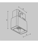 Maytoni Points S Lampa do Szyny Magnetycznej EXILITY LED 2W 79lm 3000K Biały TR100-2-2W3K-S-W Maytoni Points S Lampa do Szyny Magnetycznej EXILITY LED 2W 79lm 3000K Biały TR100-2-2W3K-S-W