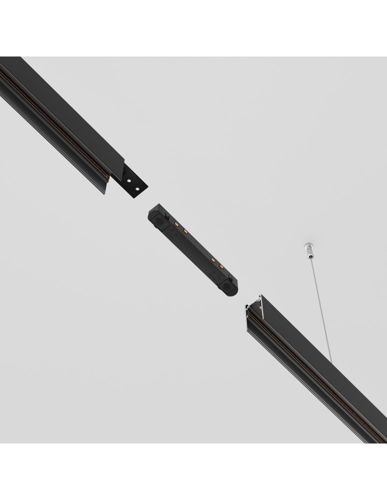 Akcesoria do szynoprzewodów magnetycznych - Maytoni Akcesoria do Szyn Magnetycznych Exility Łącznik Elektryczny Black TRA034PC-42B - product kolory-swiatla.pl 4