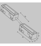 Akcesoria do szynoprzewodów magnetycznych - Maytoni Akcesoria do Szyn Magnetycznych Exility Łącznik Elektryczny Biały TRA034CPC-42W-15-1 - product 5