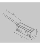 Maytoni Akcesoria do Szyn Magnetycznych Exility Podłączenie Zasilania Biały TRA034B-42W-1 Maytoni Akcesoria do Szyn Magnetycznych Exility Podłączenie Zasilania Biały TRA034B-42W-1