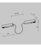 Akcesoria do szynoprzewodów magnetycznych - Maytoni Akcesoria do Szyn Magnetycznych Exility Łącznik Elektryczny Black TRA034CPC-42B-50 - product 5