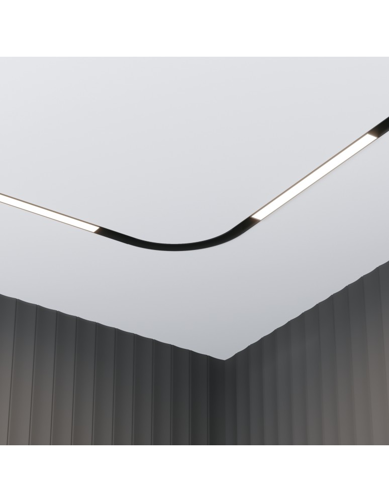 Maytoni Basis Lampa do Szyny Magnetycznej EXILITY LED 12W 780lm Black TR030-4-12W3K-WW-DS-B Maytoni Basis Lampa do Szyny Magnetycznej EXILITY LED 12W 780lm Black TR030-4-12W3K-WW-DS-B