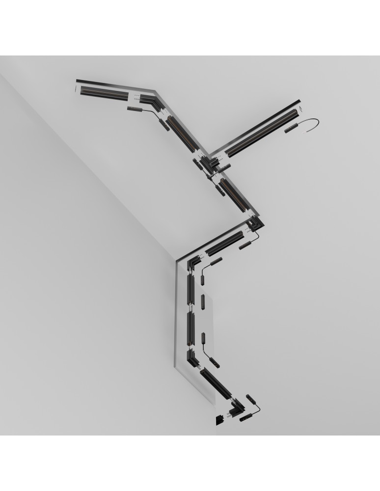 Szyny magnetyczne - Maytoni Busbar trunkings Exility Wpuszczana Black TRX034-421.12B - product kolory-swiatla.pl 5