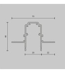 Szyny magnetyczne - Maytoni Busbar trunkings Exility Wpuszczana Biały TRX034-421.12W - product 5