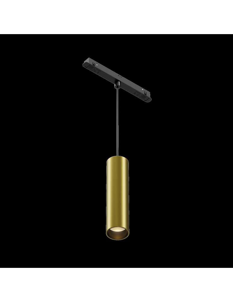 Maytoni Focus LED Lampa wisząca do szyny magnetycznej EXILITY LED 12W 1014lm Black and brass TR041-4-12W3K-M-DS-BBS Maytoni Focus LED Lampa wisząca do szyny magnetycznej EXILITY LED 12W 1014lm Black and brass TR041-4-12W3K-M-DS-BBS