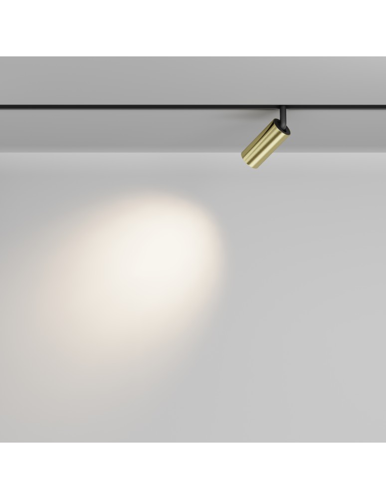 Maytoni Focus LED Lampa do Szyny Magnetycznej EXILITY LED 5W 377lm 3000K Black and brass TR032-2-5W3K-M-BBS Maytoni Focus LED Lampa do Szyny Magnetycznej EXILITY LED 5W 377lm 3000K Black and brass TR032-2-5W3K-M-BBS