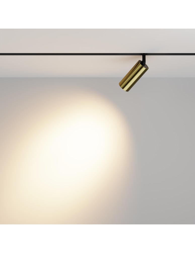 Maytoni Focus LED Lampa do Szyny Magnetycznej EXILITY LED 12W 904lm 3000K Black and brass TR032-2-12W3K-M-BBS Maytoni Focus LED Lampa do Szyny Magnetycznej EXILITY LED 12W 904lm 3000K Black and brass TR032-2-12W3K-M-BBS