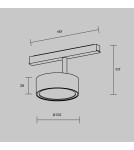 Maytoni Rado Lampa do Szyny Magnetycznej EXILITY LED 18W 994lm Black and brass TR040-4-18W3K-DS-BBS Maytoni Rado Lampa do Szyny Magnetycznej EXILITY LED 18W 994lm Black and brass TR040-4-18W3K-DS-BBS