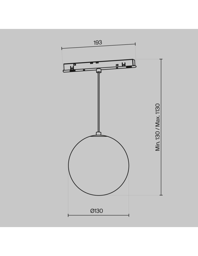 Maytoni Luna Lampa wisząca do szyny magnetycznej EXILITY LED 5W 330lm 3000K Black TR039-2-5W3K-1 Maytoni Luna Lampa wisząca do szyny magnetycznej EXILITY LED 5W 330lm 3000K Black TR039-2-5W3K-1