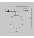 Maytoni Luna Lampa do Szyny Magnetycznej EXILITY LED 5W 320lm 4000K Black TR038-2-5W4K-1 Maytoni Luna Lampa do Szyny Magnetycznej EXILITY LED 5W 320lm 4000K Black TR038-2-5W4K-1