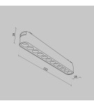 Maytoni Points Lampa do Szyny Magnetycznej RADITY LED 12W 1200lm 3000K Black TR082-1-12W3K-M-B Maytoni Points Lampa do Szyny Magnetycznej RADITY LED 12W 1200lm 3000K Black TR082-1-12W3K-M-B