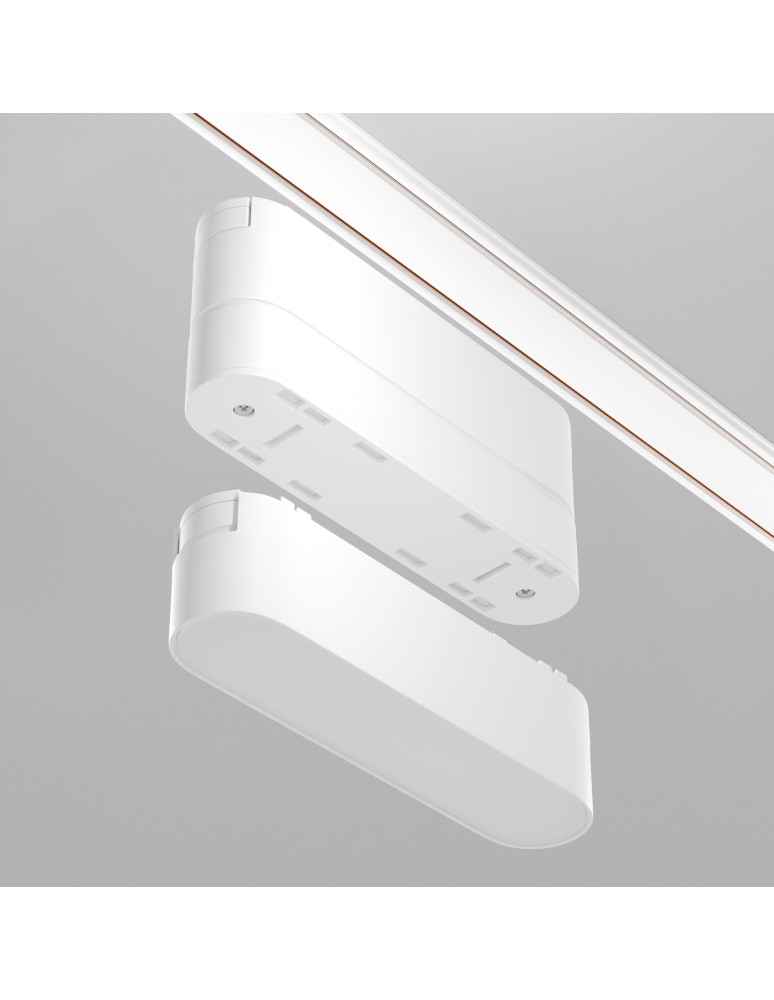 Akcesoria do szynoprzewodów magnetycznych - Maytoni Akcesoria do Szyn Radity Adaptor Wychylny Biały TRA084FC-11SW - product kolory-swiatla.pl 4