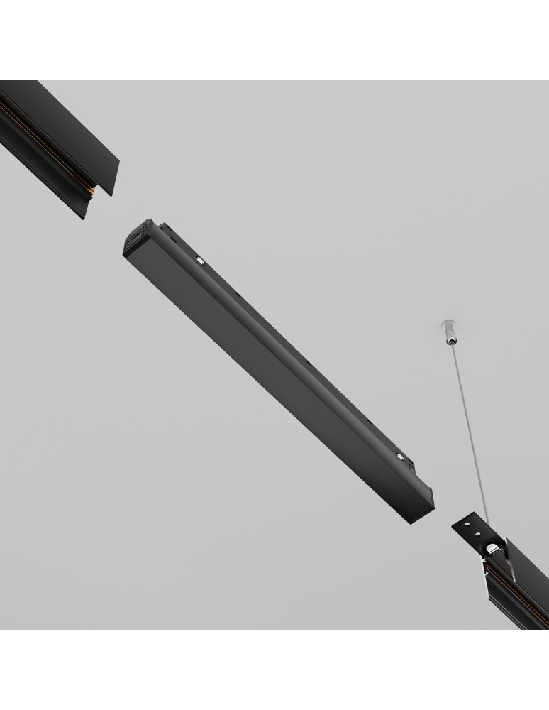 Akcesoria do szynoprzewodów magnetycznych - Maytoni Zasilacz Systemu EXILITY 48V 100W IP54 Black TRX034DR4-100B-1 - product kolory-swiatla.pl 3