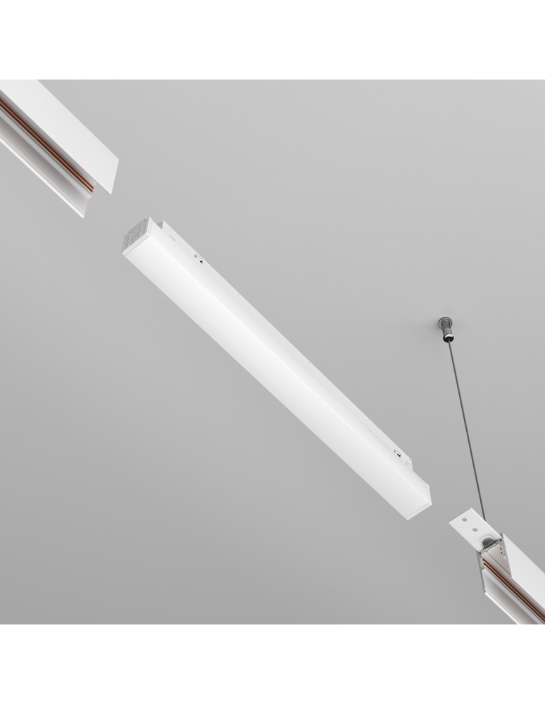 Akcesoria do szynoprzewodów magnetycznych - Maytoni Zasilacz Systemu EXILITY 48V 100W IP54 Biały TRX034DR4-100W-1 - product kolory-swiatla.pl 3