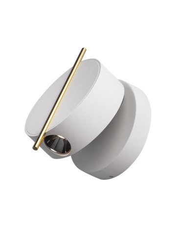 Maytoni Nuance Kinkiet/Ścienna LED 4W 200lm 3000K Biały, Mosiądz MOD180WL-L4W3K