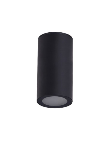 Azzardo ROTOR IP65 BK Czarny Mat/Mrożone Szkło 1xE27 Zewnętrzna Sufitowa AZ6075