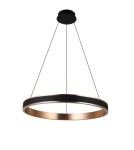 Lampy wiszące okręgi - Azzardo RIO 60 3-STEP DIMM BK/GO Czarny/Miedziany 2xLED Wisząca Ring 3 Tryby Jasności AZ5777 - product 1