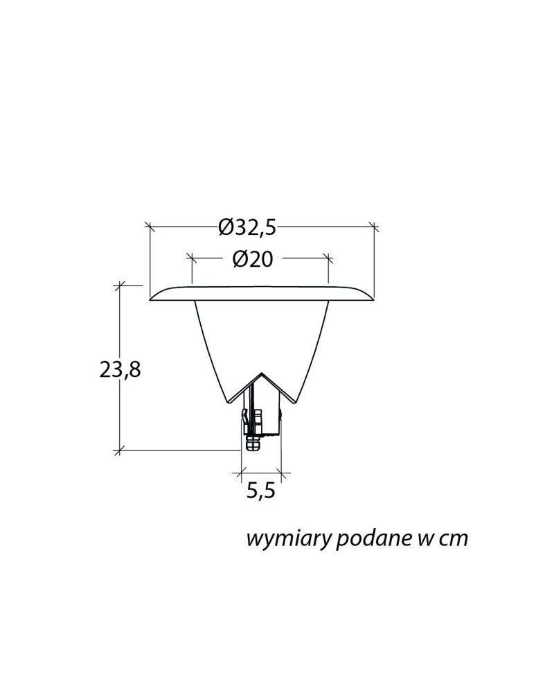 Lampy zewnętrzne latarnie - SU-MA Bianca 1083-101N IP65 E27 max 10W, 230 V - product kolory-swiatla.pl 2