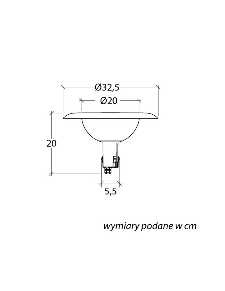 Lampy zewnętrzne latarnie - SU-MA Febe 1081-101N IP65 E27 max 10W, 230 V - product kolory-swiatla.pl 2