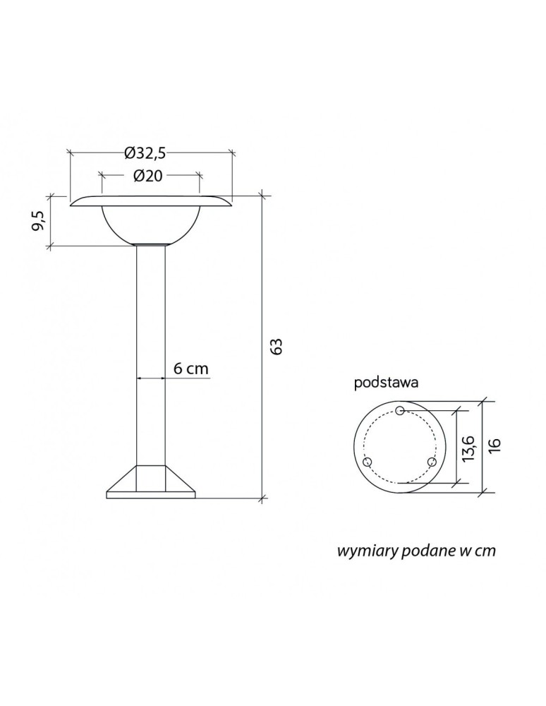 SU-MA Febe 1081-63 IP65 E27 max 10W, 230 V SU-MA Febe 1081-63 IP65 E27 max 10W, 230 V