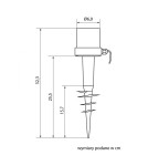 SU-MA Szpic do opraw Alekule 1460-SZPIC IP65 E27 max 10W, 230 V SU-MA Szpic do opraw Alekule 1460-SZPIC IP65 E27 max 10W, 230 V