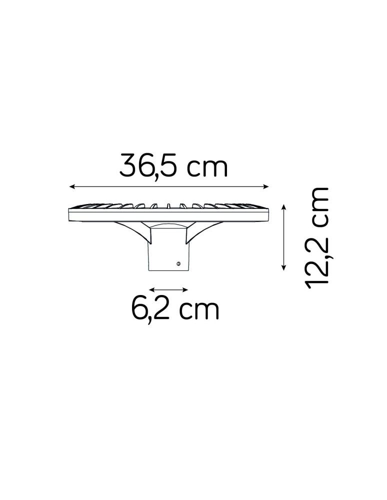 Lampy zewnętrzne latarnie - SU-MA Ster STR-HEAD IP65 LED 44W, 230V - product kolory-swiatla.pl 3