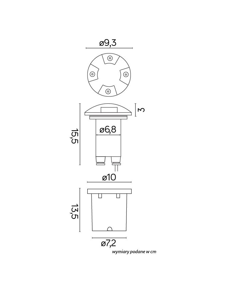 SU-MA Pabla 2725 E IP67 GU10 1 x max 35 W, 230 V SU-MA Pabla 2725 E IP67 GU10 1 x max 35 W, 230 V
