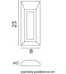 SU-MA Mur PC 2502B IP65 LED, 1,5W, 230V SU-MA Mur PC 2502B IP65 LED, 1,5W, 230V