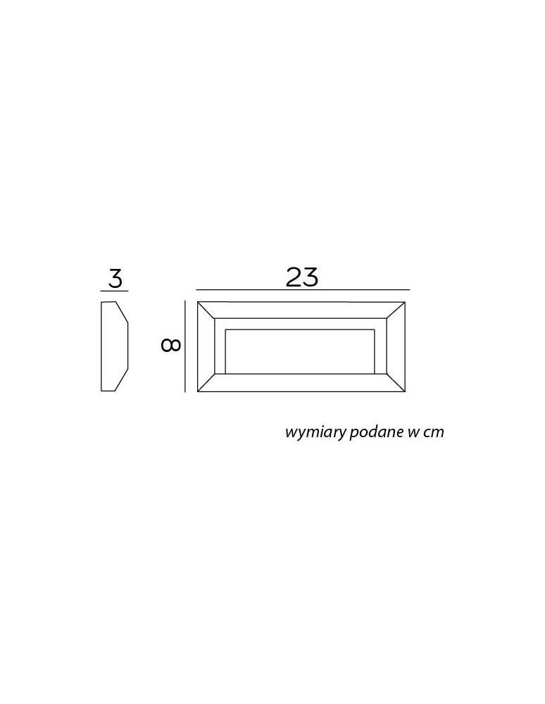 SU-MA Mur PC 2502C DG IP65 LED, 3W, 230V SU-MA Mur PC 2502C DG IP65 LED, 3W, 230V
