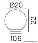 SU-MA Kule Classic G 200 Z ALU IP E27, 1 x 60 W, 230 V SU-MA Kule Classic G 200 Z ALU IP E27, 1 x 60 W, 230 V