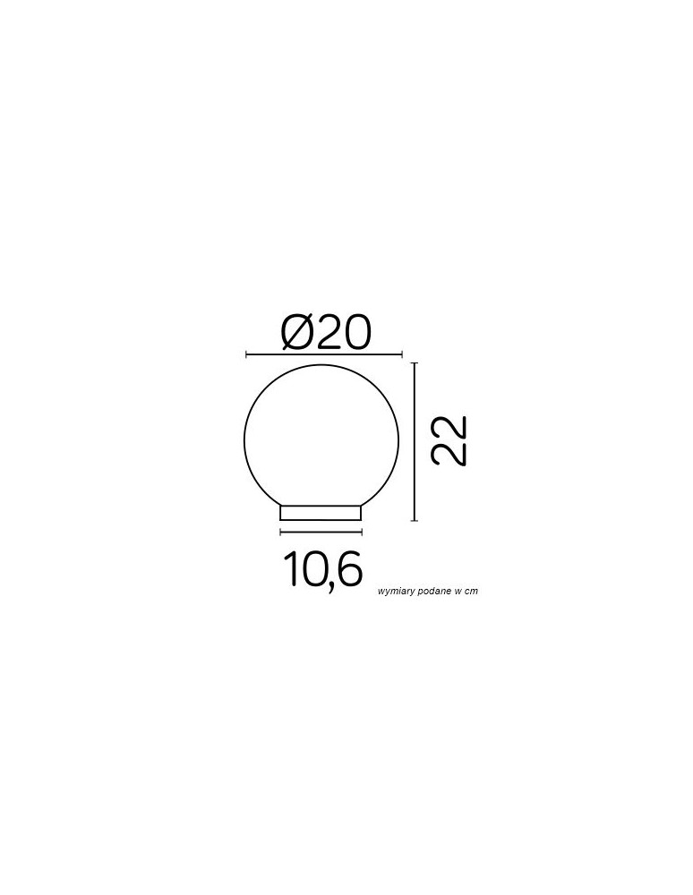SU-MA Kule Classic G 200 Z ALU IP E27, 1 x 60 W, 230 V SU-MA Kule Classic G 200 Z ALU IP E27, 1 x 60 W, 230 V
